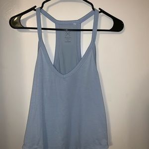 Baby Blue V-Neck Tank Top.